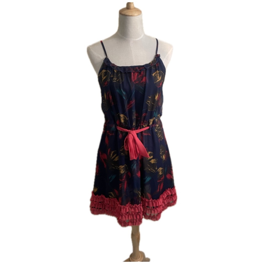 Floral Navy Elsey Sz M Dress
